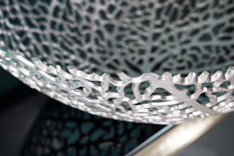 Miska ABSTRACT LEAF SILVER