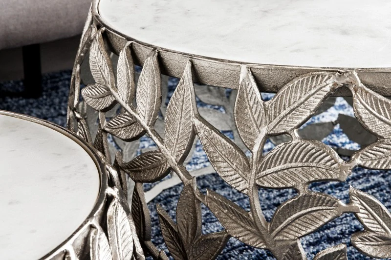 Stolky Leaf Abstract Silver