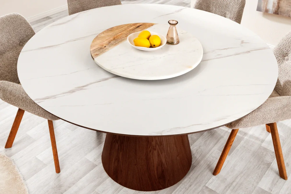 Jídelní stůl Unique Round 120 Walnut