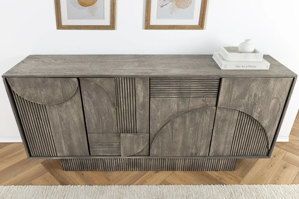 Komoda Art Deco Smoked Grey