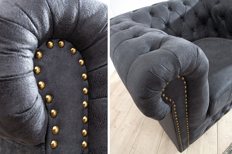 Křeslo CHESTERFIELD GREY