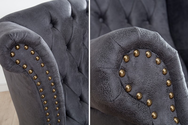 Křeslo CHESTERFIELD OLD GREY