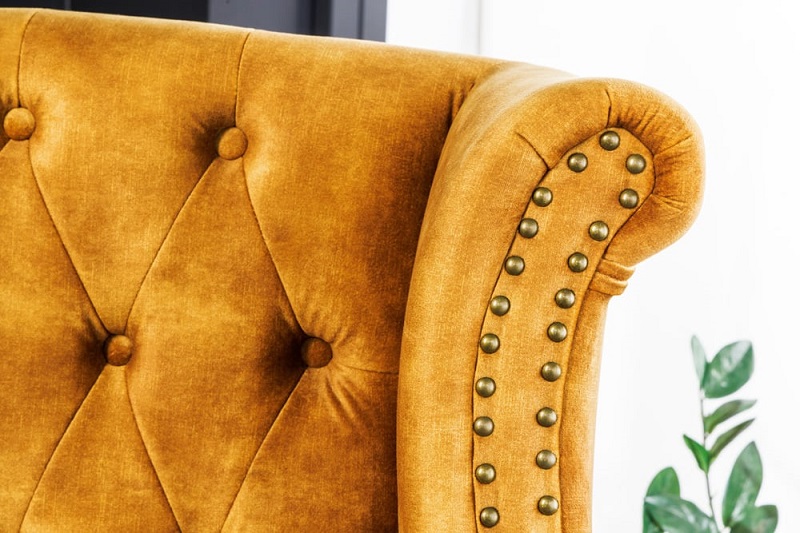 Křeslo CHESTERFIELD OLD MUSTARD