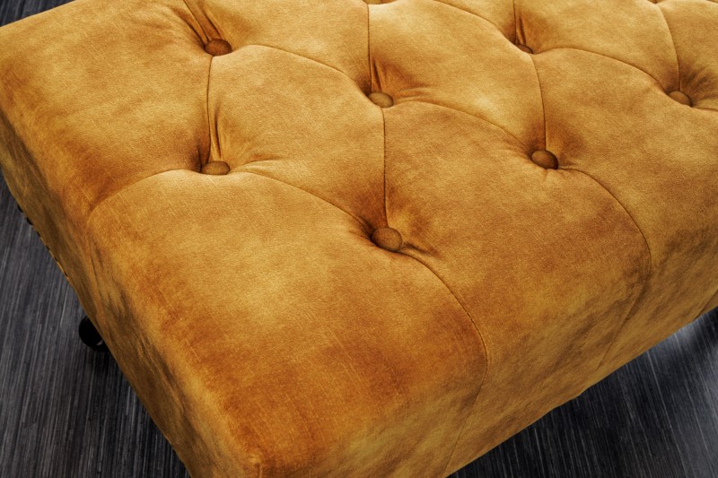 Taburet CHESTERFIELD STOOL MUSTARD