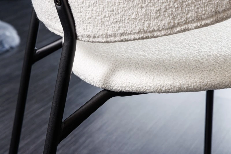 Židle TEDDY BOUCLE WHITE