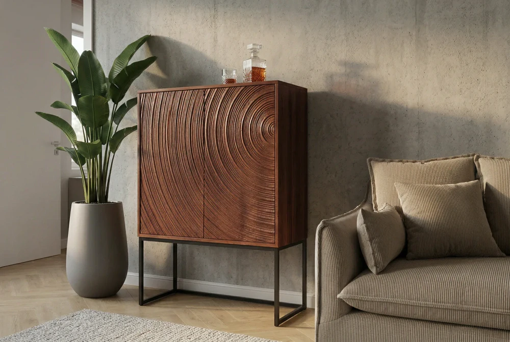 Vysoká skříňka Orbit Brown
