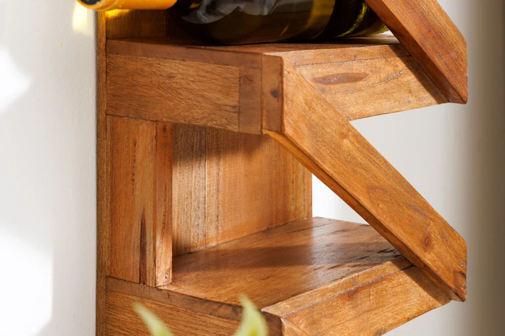 Stojan na láhve Teak Wood