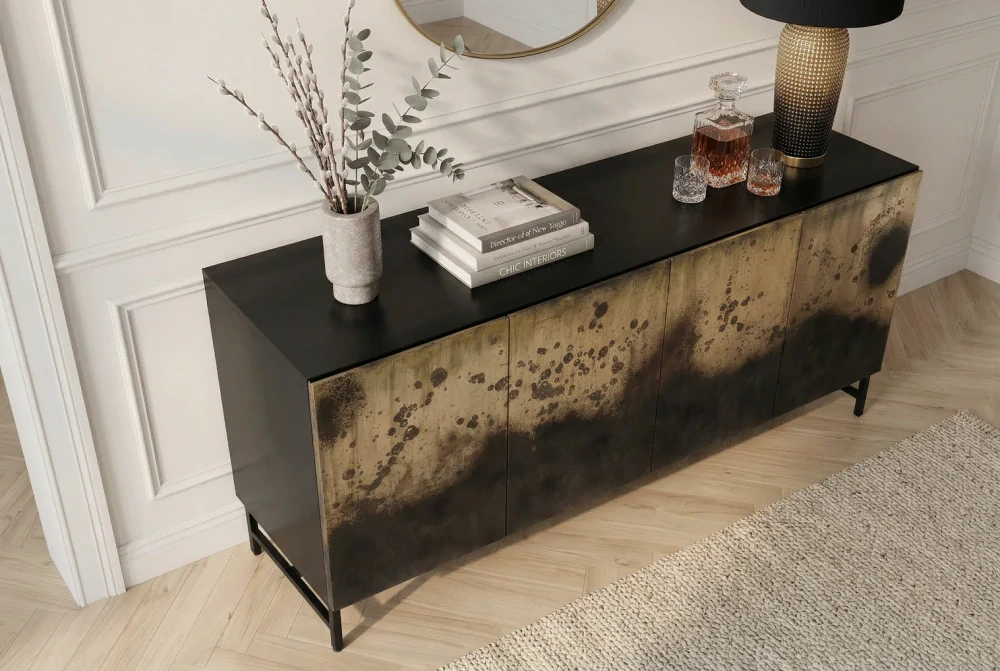 Komoda Oxid Metal Gold