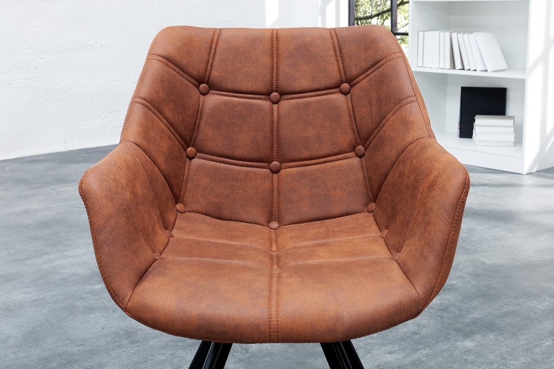 Židle DUTCH BUTTON ANTIK BROWN