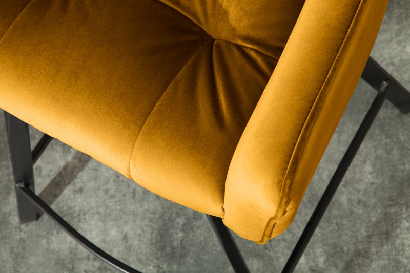 Barová židle LOFT MUSTARD