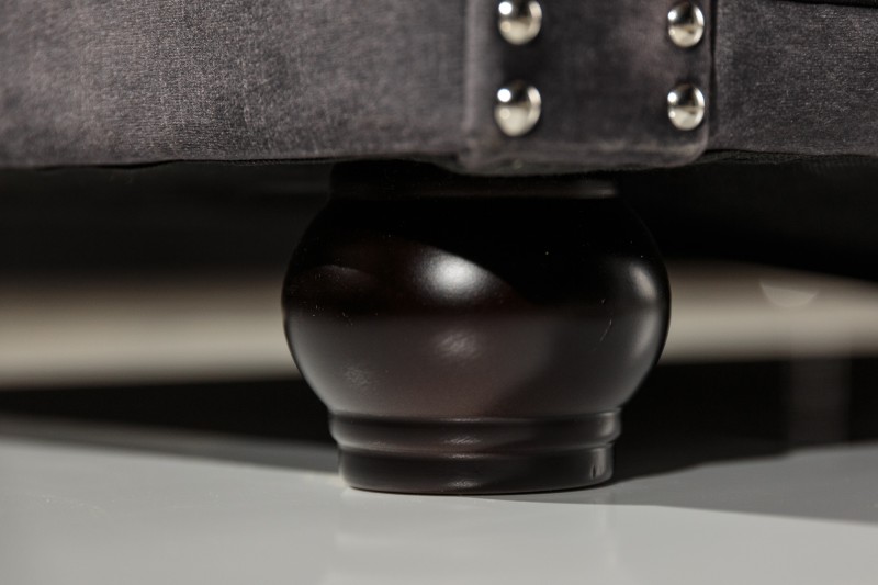 Sedačka CHESTERFIELD SAMT DARK GRAY