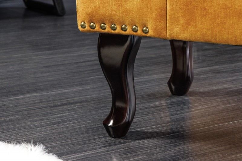 Taburet CHESTERFIELD STOOL MUSTARD
