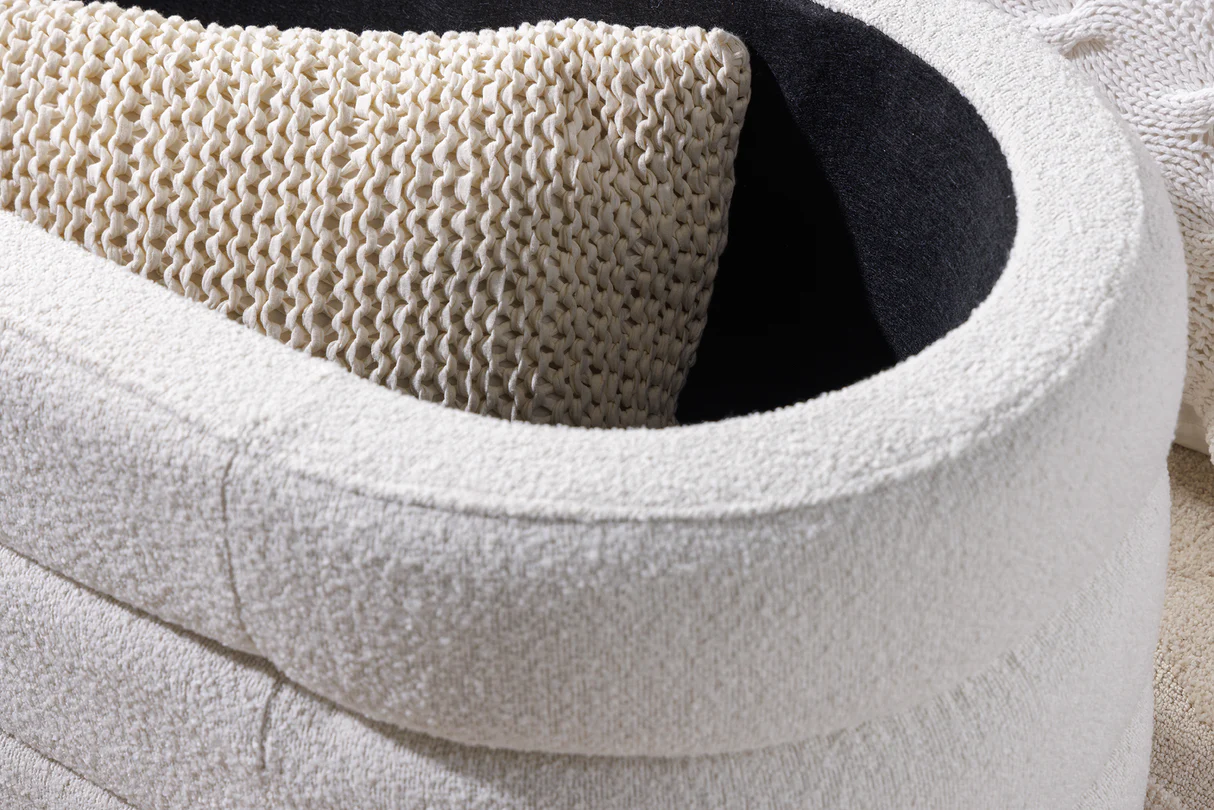 Taburet Vogue Boucle Creme Big