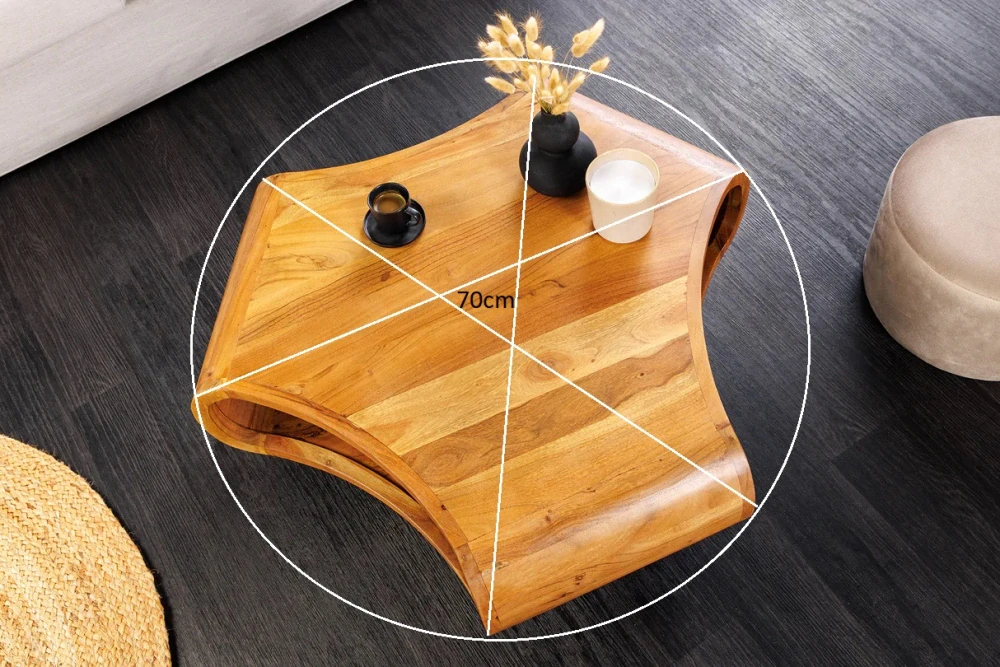 Stolek Spin Retro Accacia 70