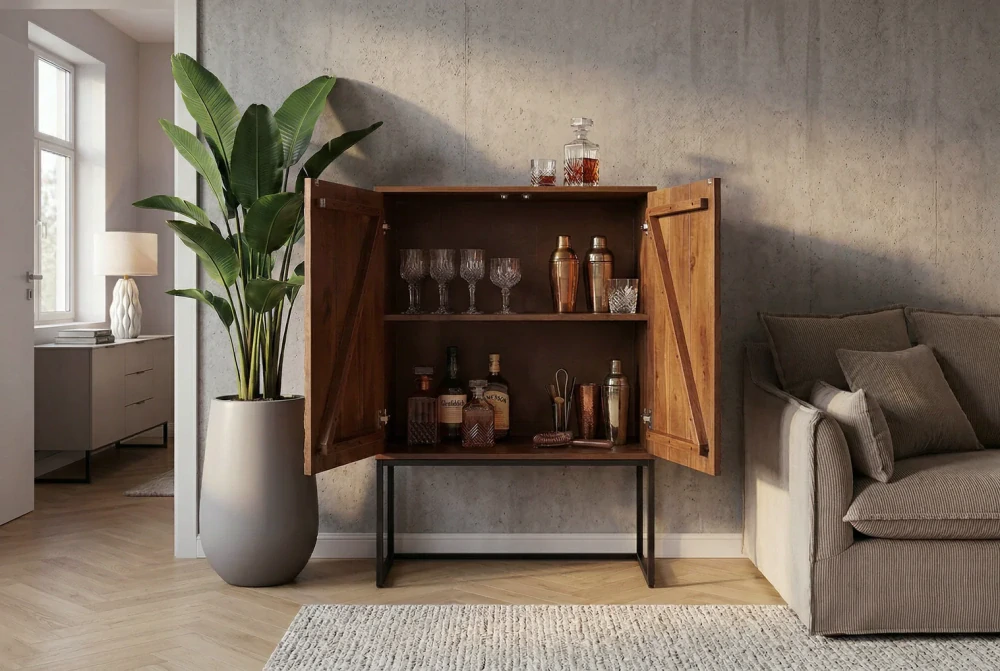 Vysoká skříňka Orbit Brown