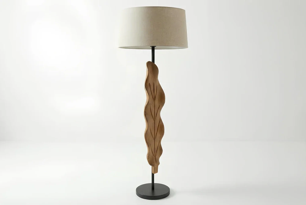 Stojanová lampa Leaf Wood