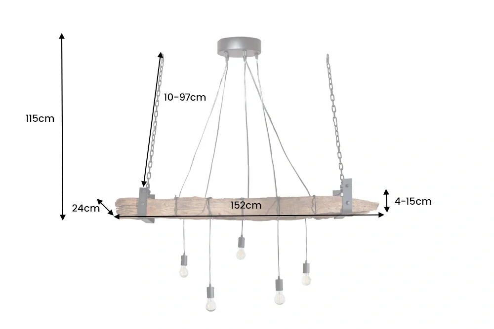 Závěsná lampa BARRACUDA III