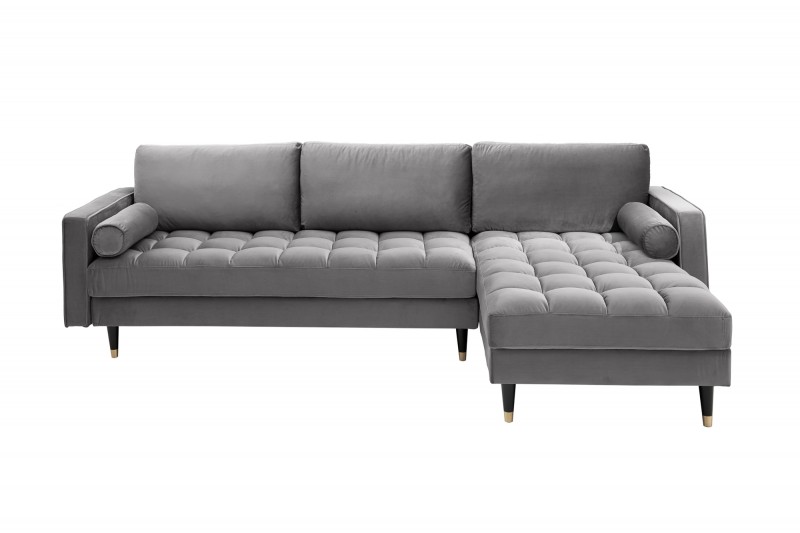 Rohová sedačka VELVET CORNER GRAY