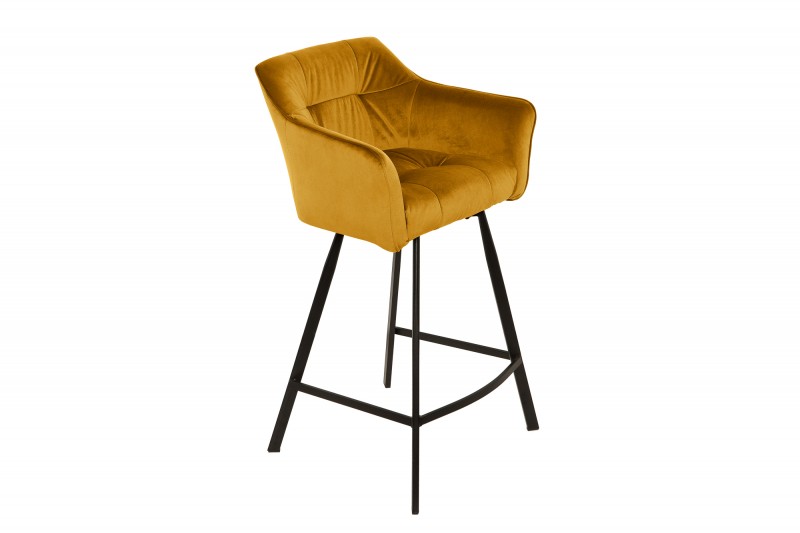 Barová židle LOFT MUSTARD