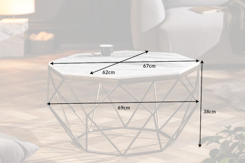 Konferenční stolek ARTEMIS WHITE