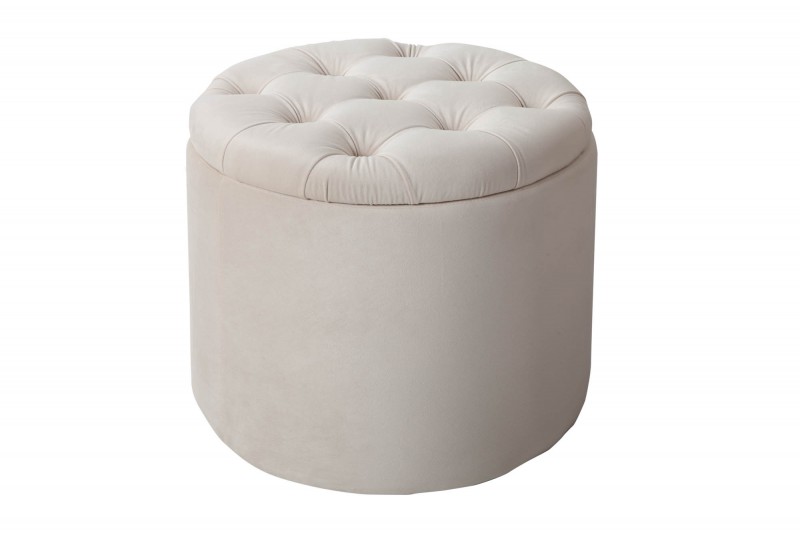 Taburet BAROCK ROUND BEIGE