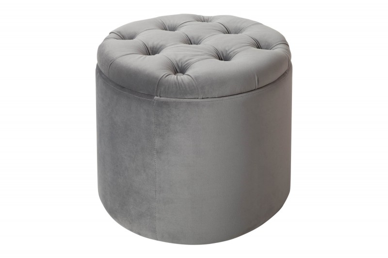 Taburet BAROCK ROUND SILVER