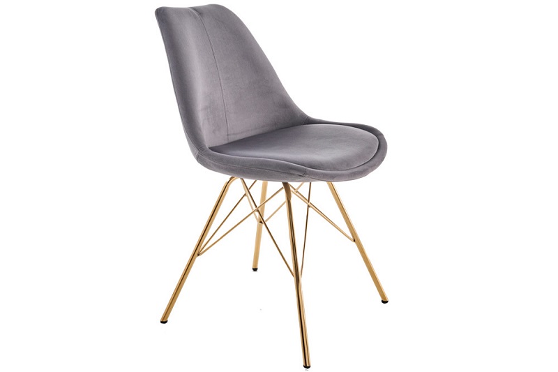 Židle SCENER RETRO GOLD GRAY