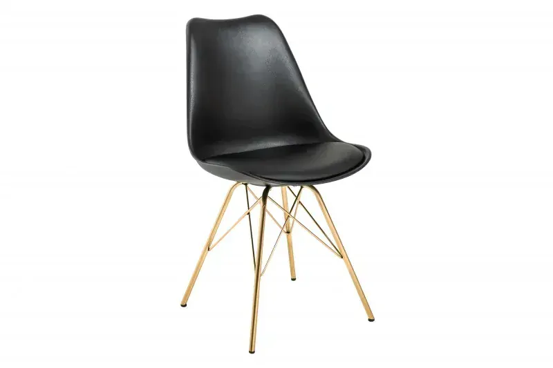Židle SCENER RETRO GOLD BLACK