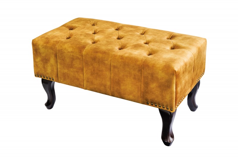 Taburet CHESTERFIELD STOOL MUSTARD