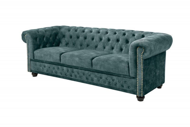 Sedačka CHESTERFIELD SAMT PETROL