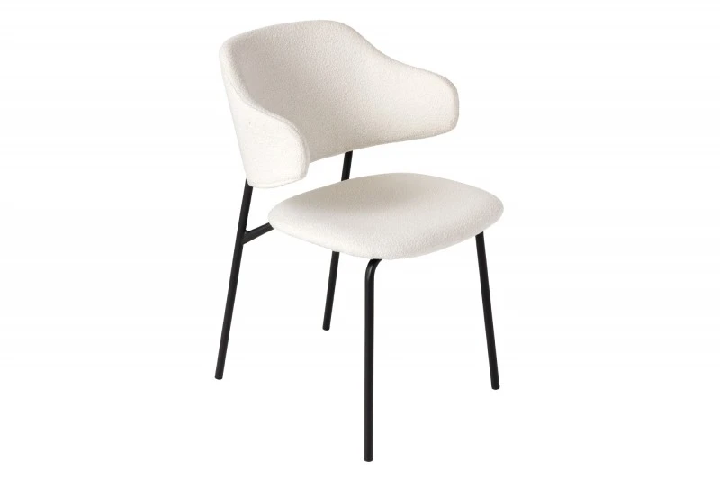 Židle TEDDY BOUCLE WHITE