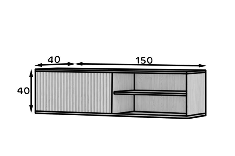 TV stolek ESTIAN WALL