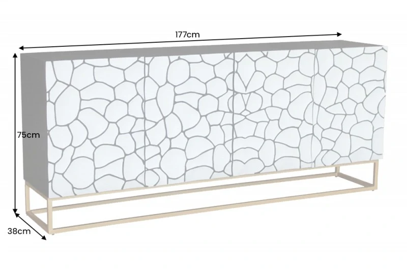 Komoda Vulcano White