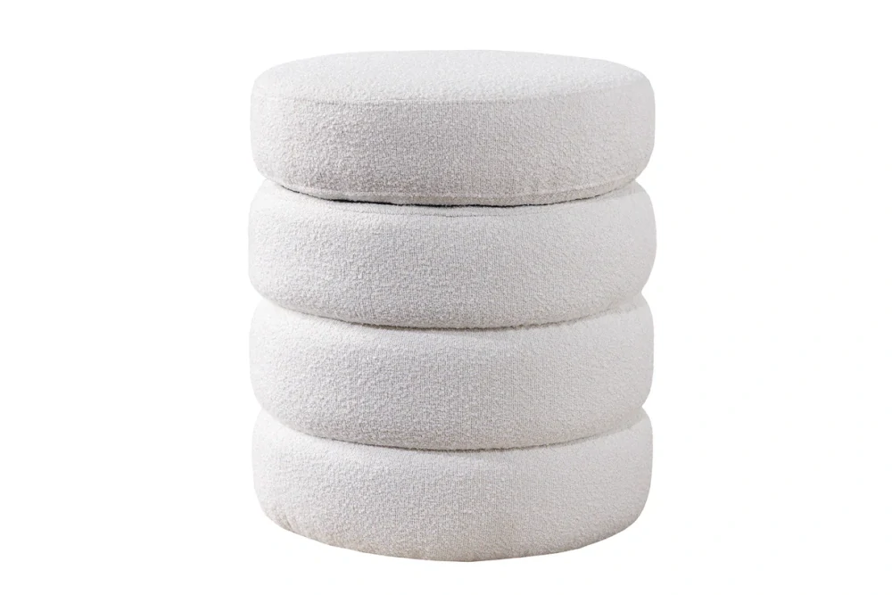 Taburet Vogue Boucle Creme Small