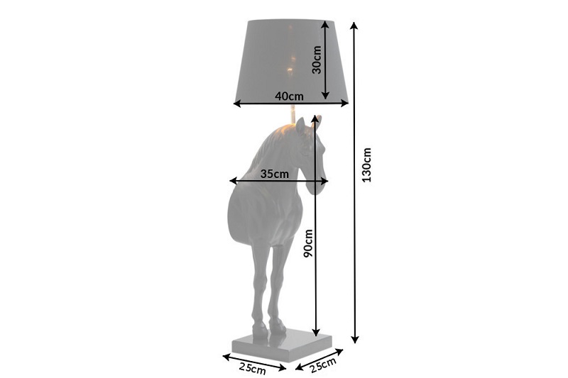 Stojací lampa BLACK HORSE