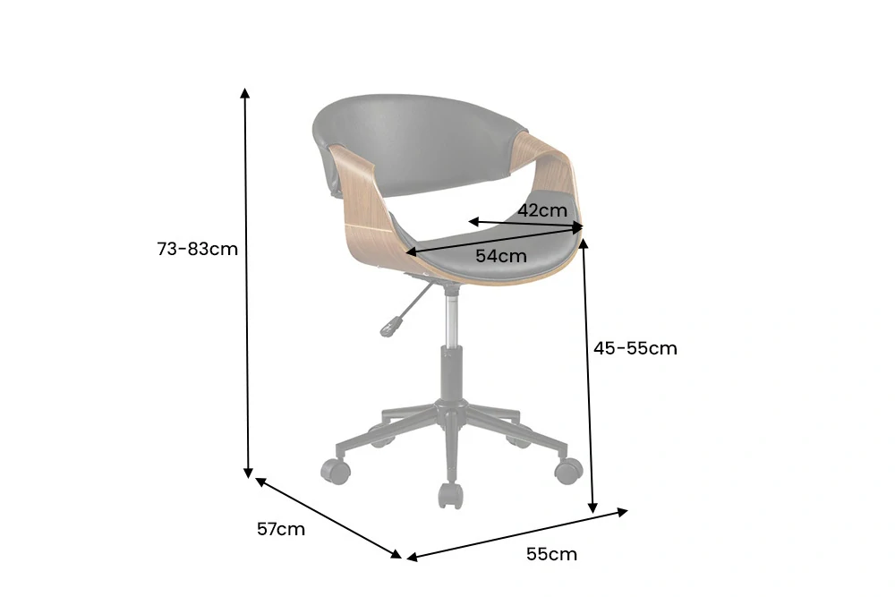 Kancelářská židle Organita Walnut Black
