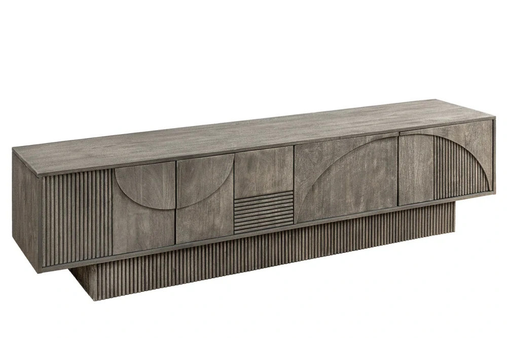 TV stolek Art Deco Smoked Grey