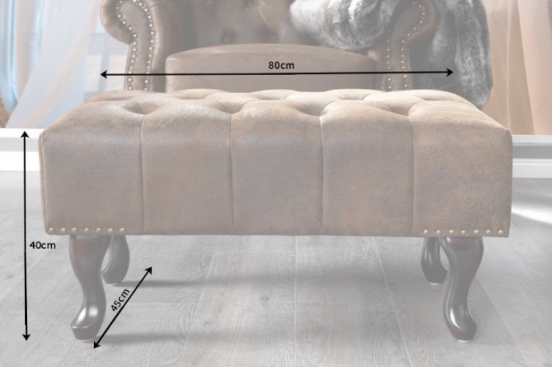 Taburet CHESTERFIELD STOOL VINTAGE