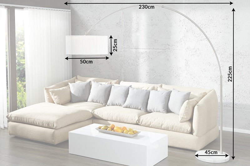 Stojací lampa EXTENSO WHITE