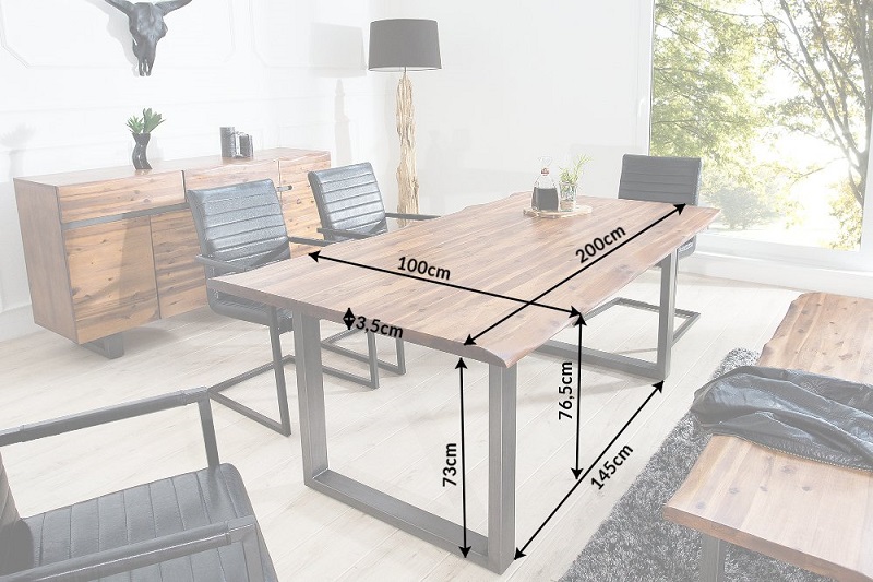 Jídelní stůl GENISIS ANTRACIT 200