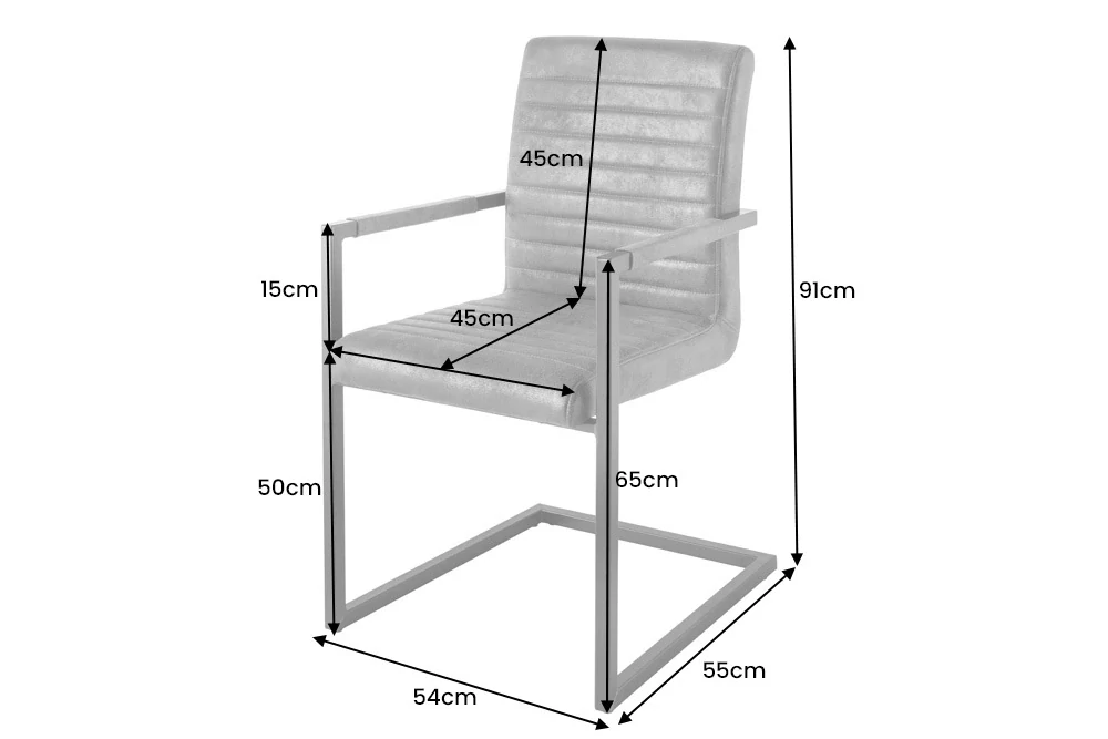 Židle IMPERIAL ANTIK GREY