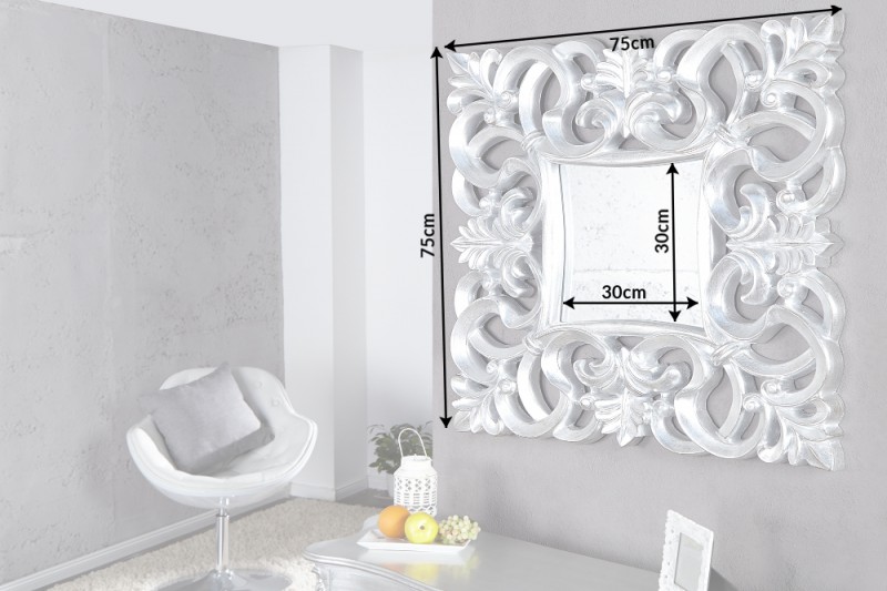 Zrcadlo BAROQUE S SILVER