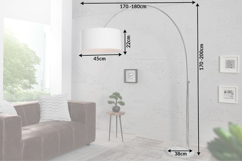 Stojací lampa BIG BOW WHT
