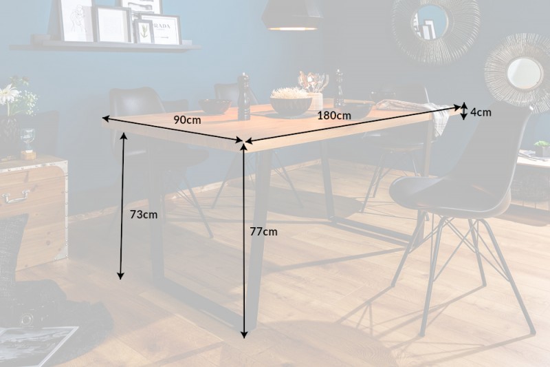 Jídelní stůl LOFT OAK 180