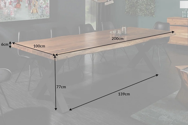 Jídelní stůl MAMMUT X 200 DARK