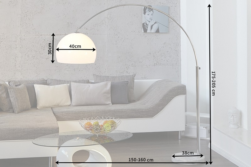 Stojací lampa BIG BOW WHITE