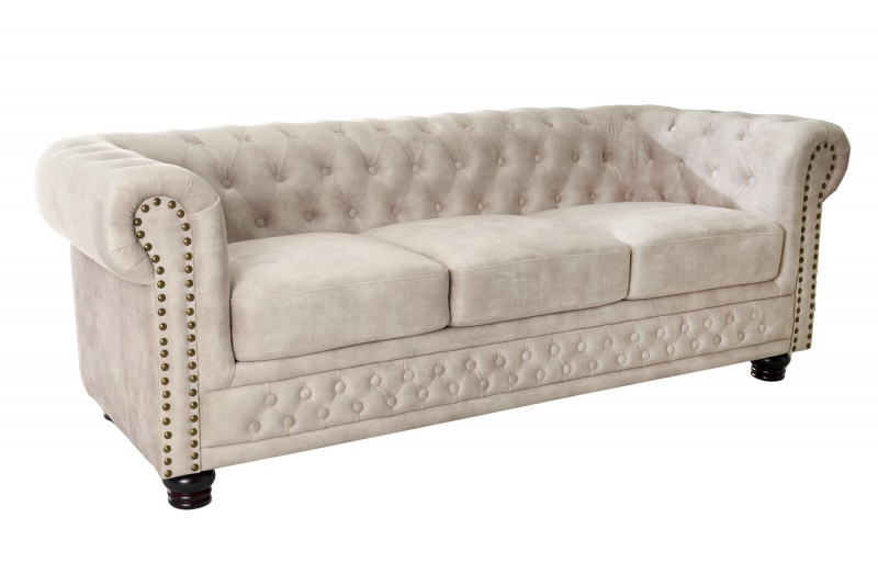 Sedačka CHESTERFIELD 3 CHAMPAGNE