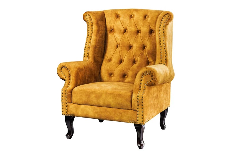 Křeslo CHESTERFIELD OLD MUSTARD