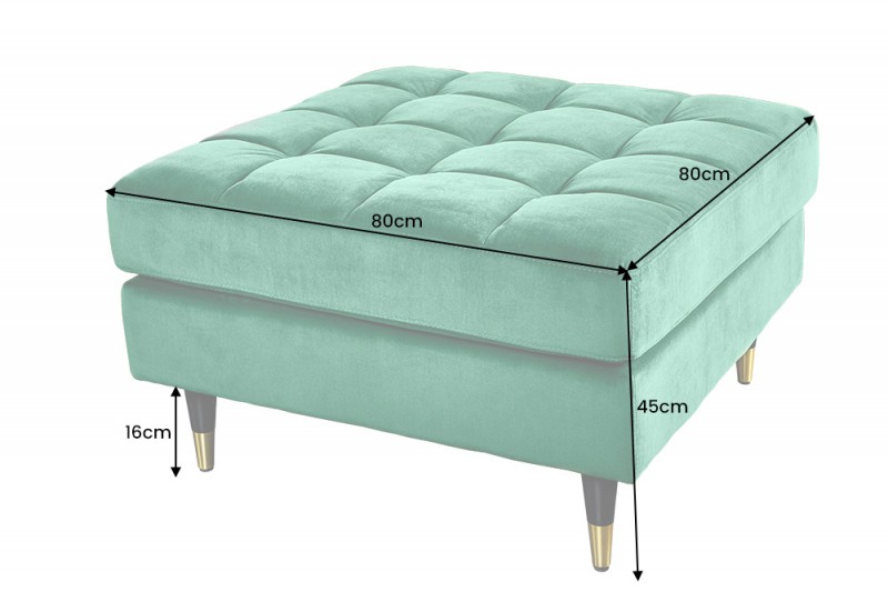 Taburet VELVET SMARAGD