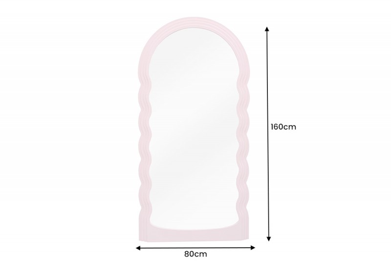 Zrcadlo WAVE ROSA PINK